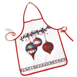 Repas De Noël|Organisation Et Entretien-Tempsl Tablier boules de Noël