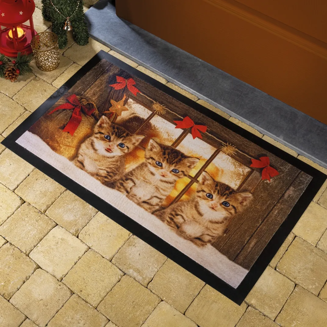 Décorations Intérieures Noël|Décorations-Tempsl Tapis chatons
