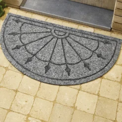 Décorations Jardin Et Extérieur-Tempsl Tapis demi-lune gris ou beige