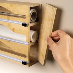 Fraîcheur / Conservation|Organisation Et Entretien-Tempsl Triple dérouleur bambou