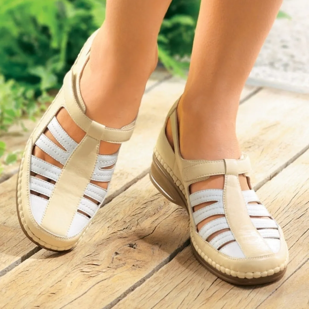 Chaussures, Chaussons Et Accessoires-Tempsl Trotteurs Tara Beige / Blanc